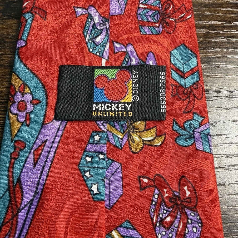 Vintage Disney Mickey Unlimited Christmas Necktie Mickey‎ Minnie Pluto Holiday - Picture 4 of 9